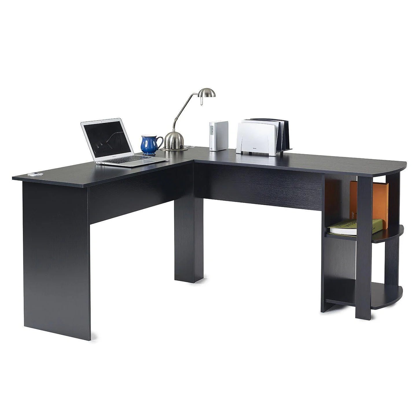 L Shaped Desk in Black