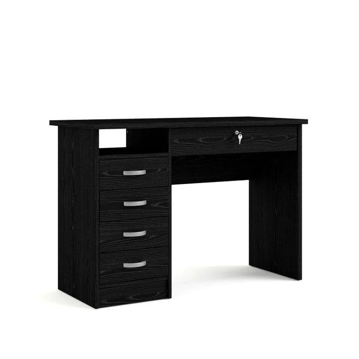 Computer Black Work Table with five Drawers