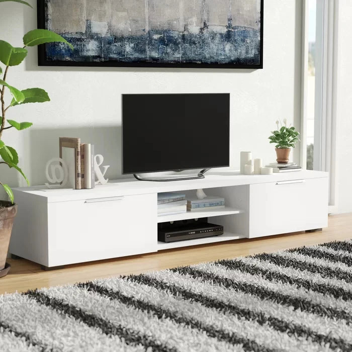 SWAADI – White Led Entertainment TV Stand