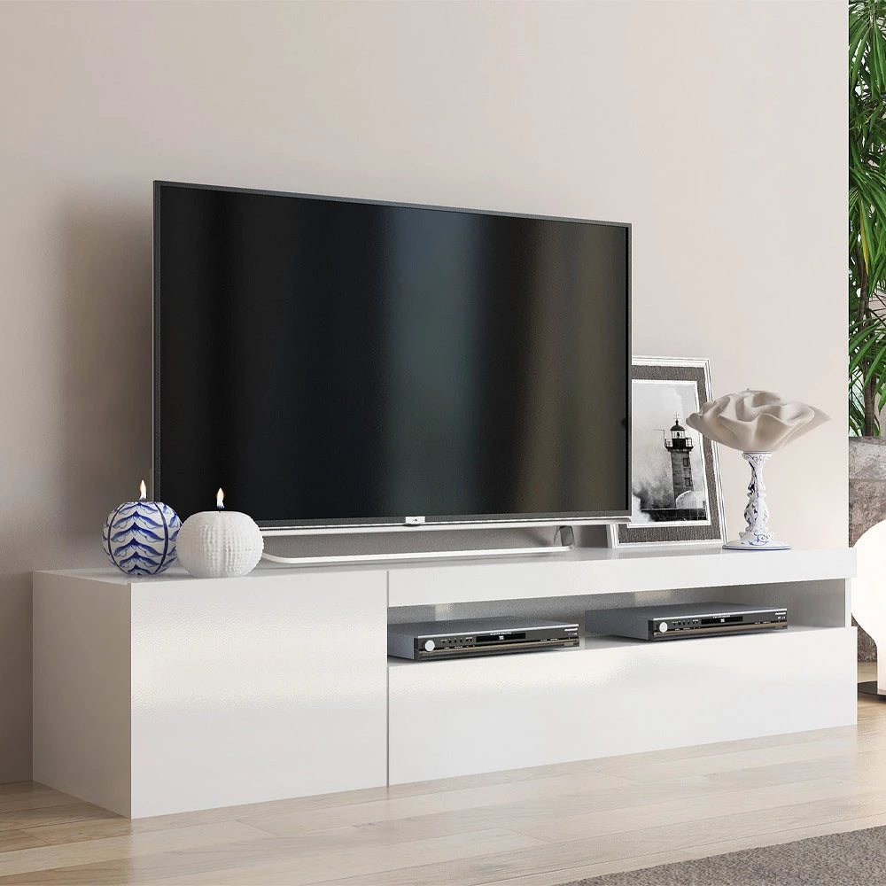 AGORA – Extensive Cabinet White TV Console