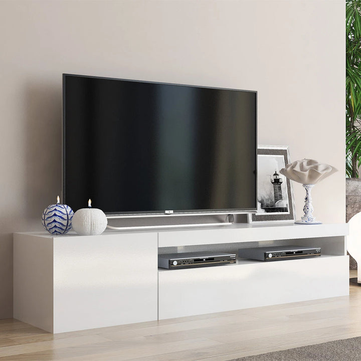 AGORA – Extensive Cabinet White TV Console