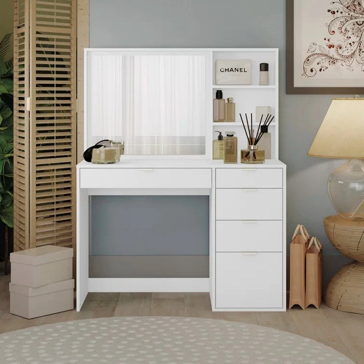 ETTE – White Counter Style Vanity Table