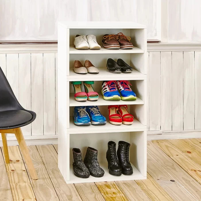 VITERN – Five Shelves Shoe Storage Rack White