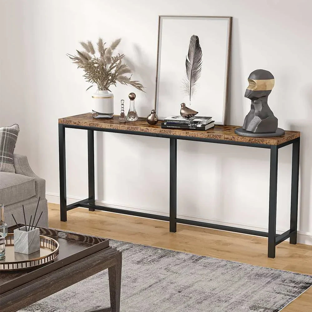 Modern Extra Long Narrow Console Sofa Table