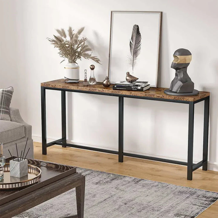 Modern Extra Long Narrow Console Sofa Table