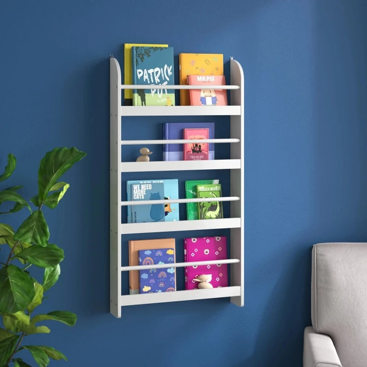 VALINI – Open Style Curved Edge Kids Wall Shelf