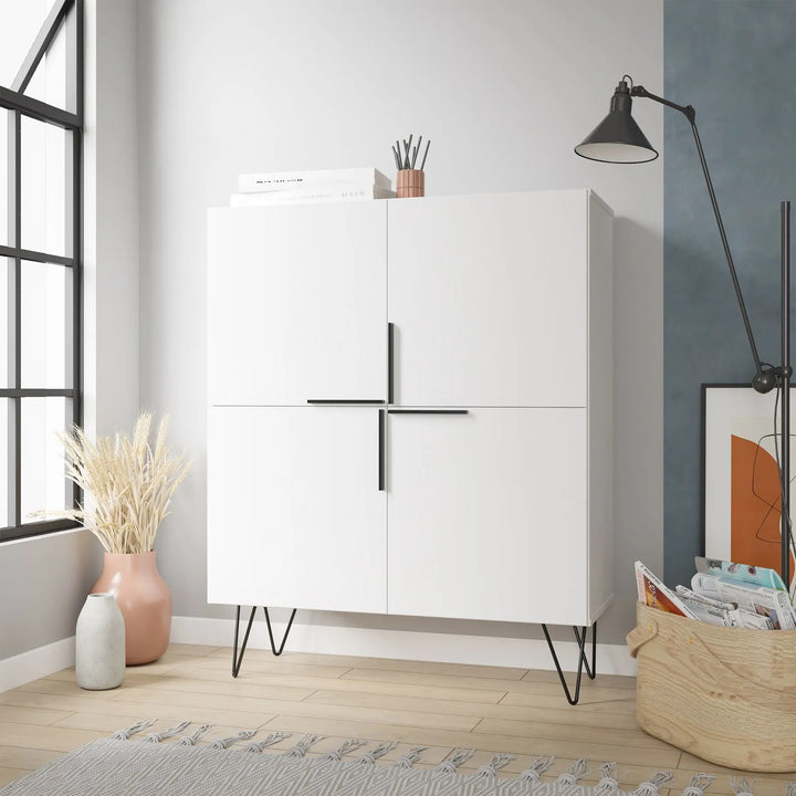 FIKA – Scandinavian Design White Storage Cabinet