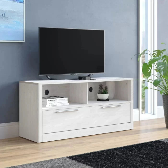 EGAS – Space Saving White TV Stand
