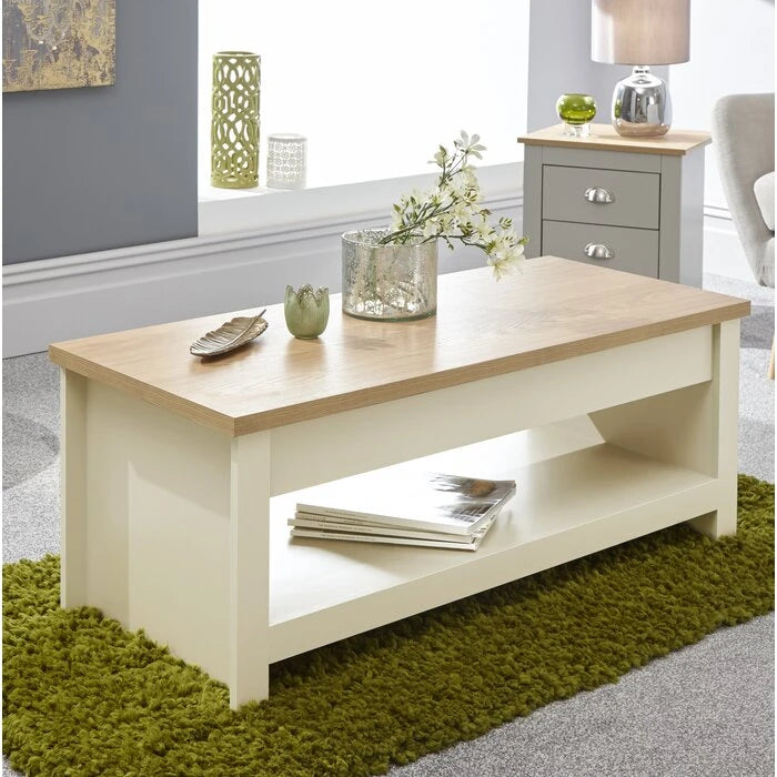 ZACHERY – Modern Style Coffee Table with Display Shelf
