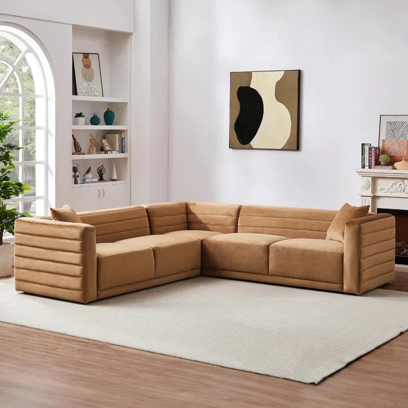NUTTURA – Peanut Brown L shape Sofa
