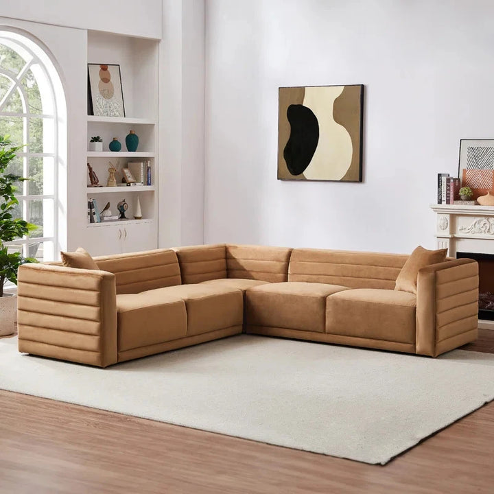 NUTTURA – Peanut Brown L shape Sofa