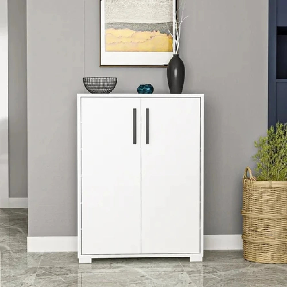 OMI – White Dual Door Shoe Cabinet