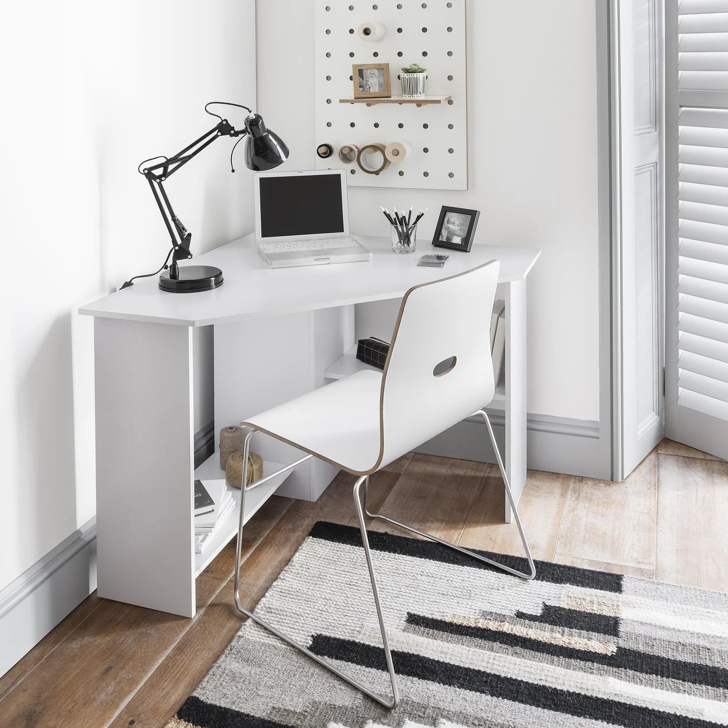 Corner Desk - White