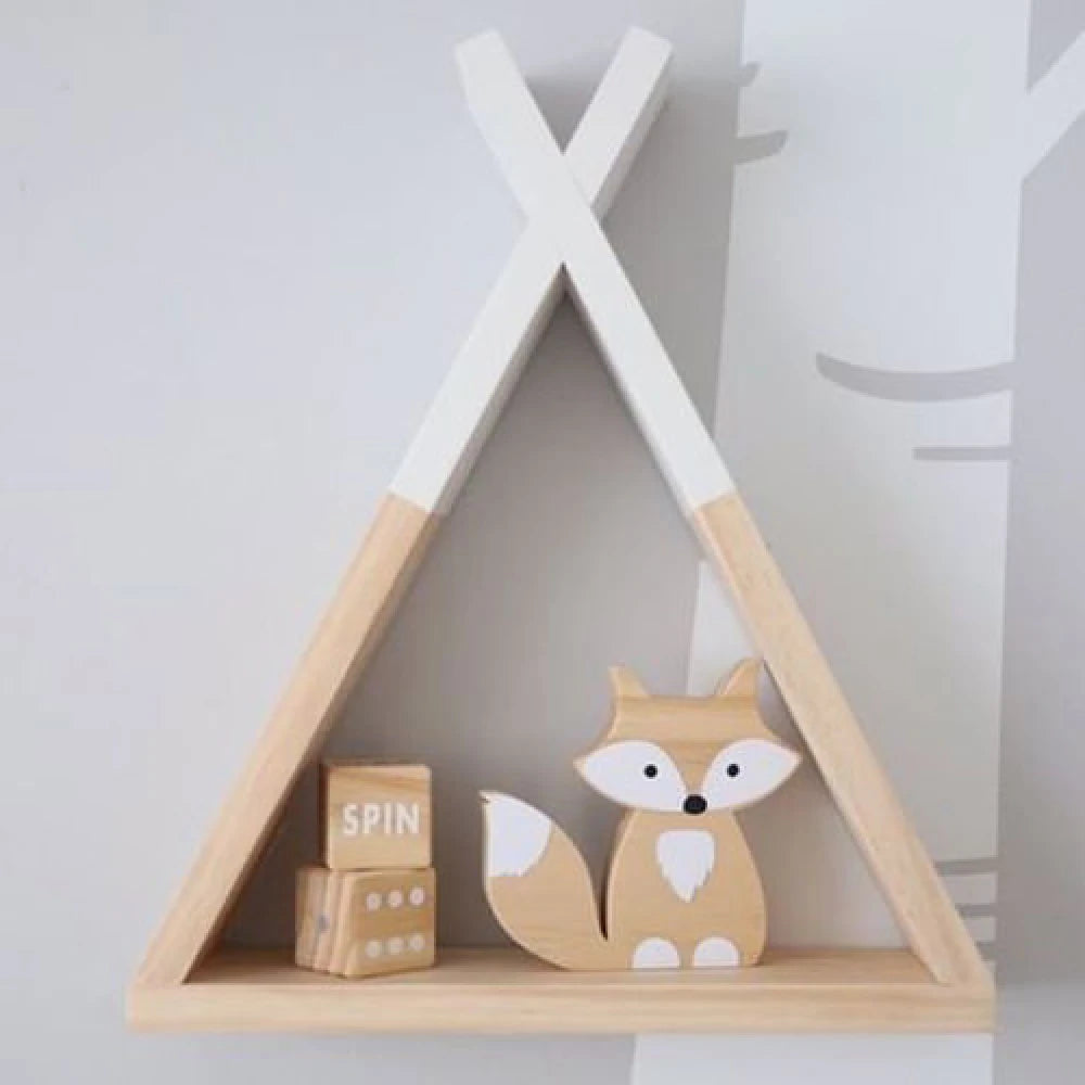 TEAK – Triangular Kids Wall Shelf