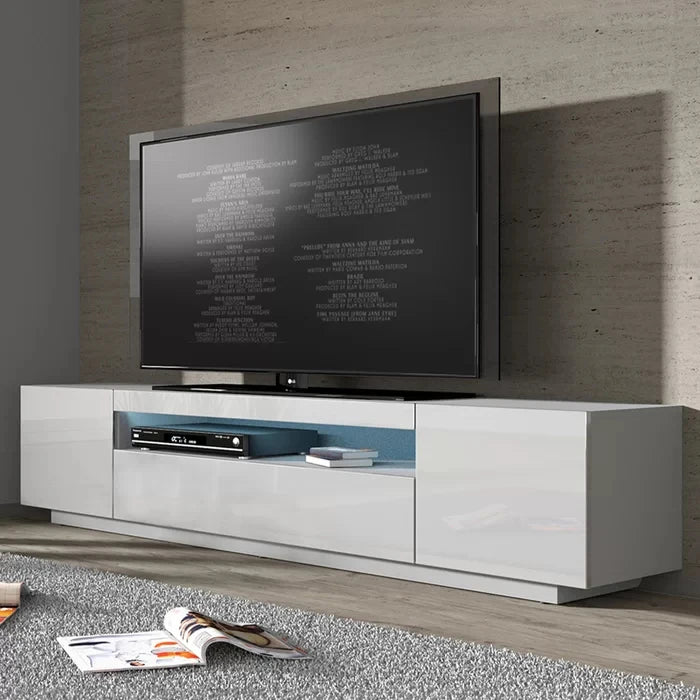 DOWRY – White Display and Storage TV Console