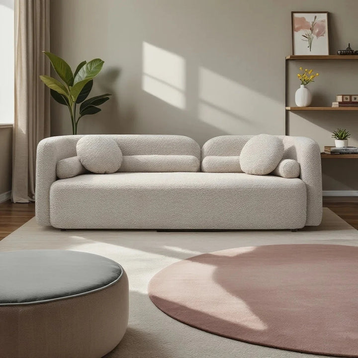 SEROVA – Modern Curved Style Three Seater Couch