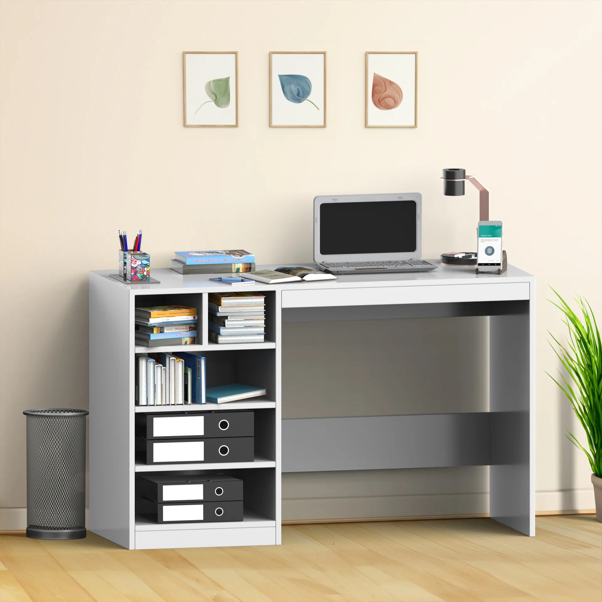 Franklin Laptop Table - Frosty White