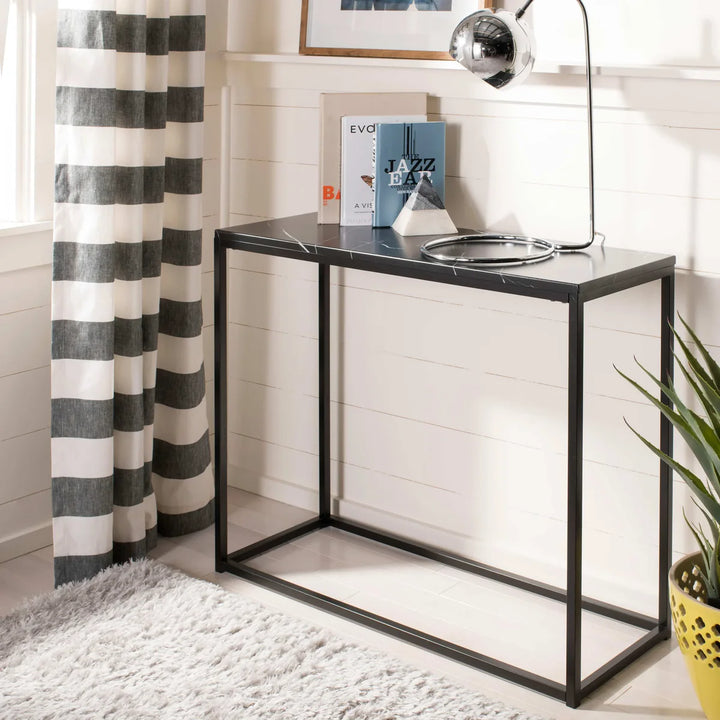 Baize Black Console Table
