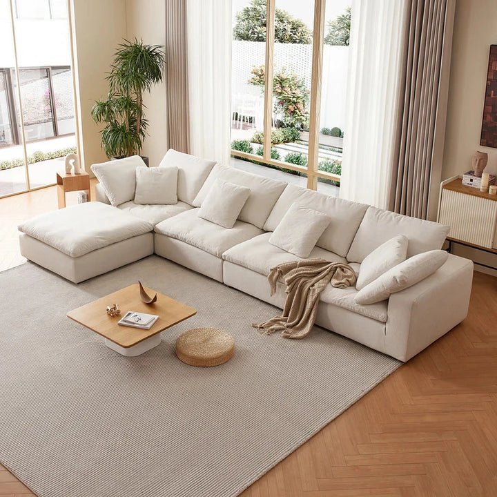 AVALO – Urban Style White Sectional Sofa