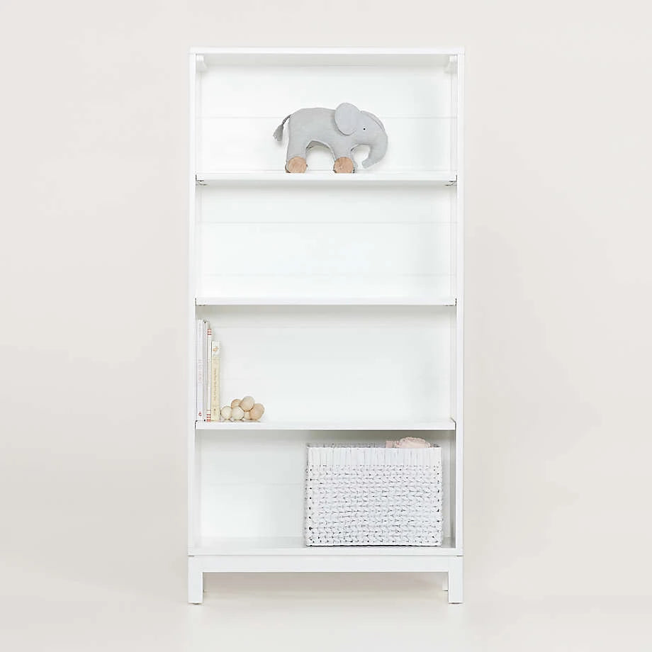 PLANK – White Wide Shelves Kids Bookcase