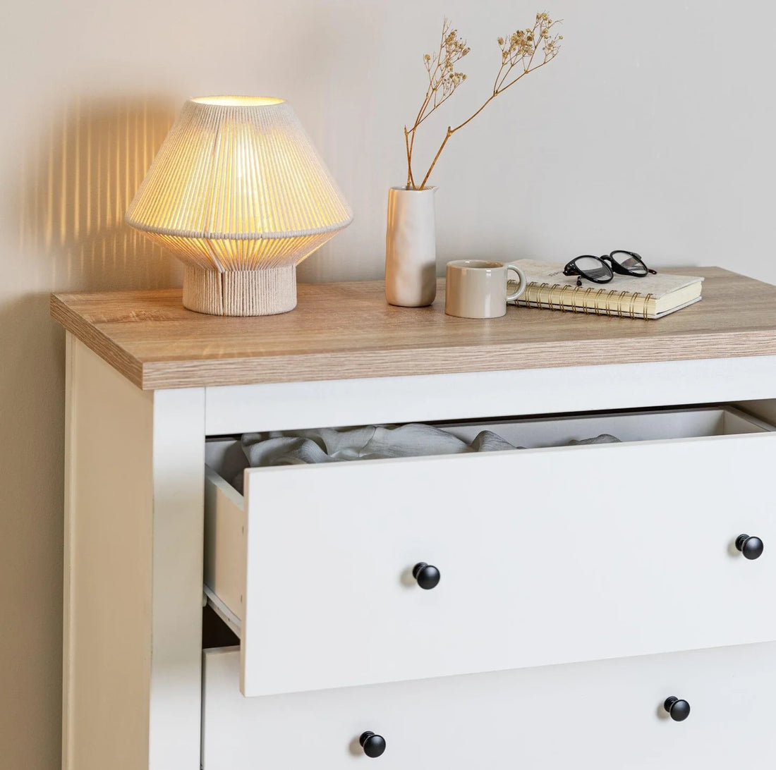 4 Drawer Tall Chest of Drawers - Alabaster White
