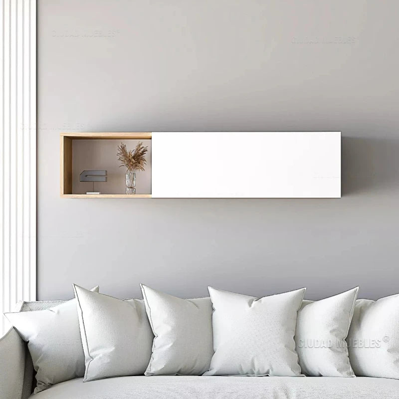 FLAVIN – Fancy Kid’s Wall Shelf with Cabinet