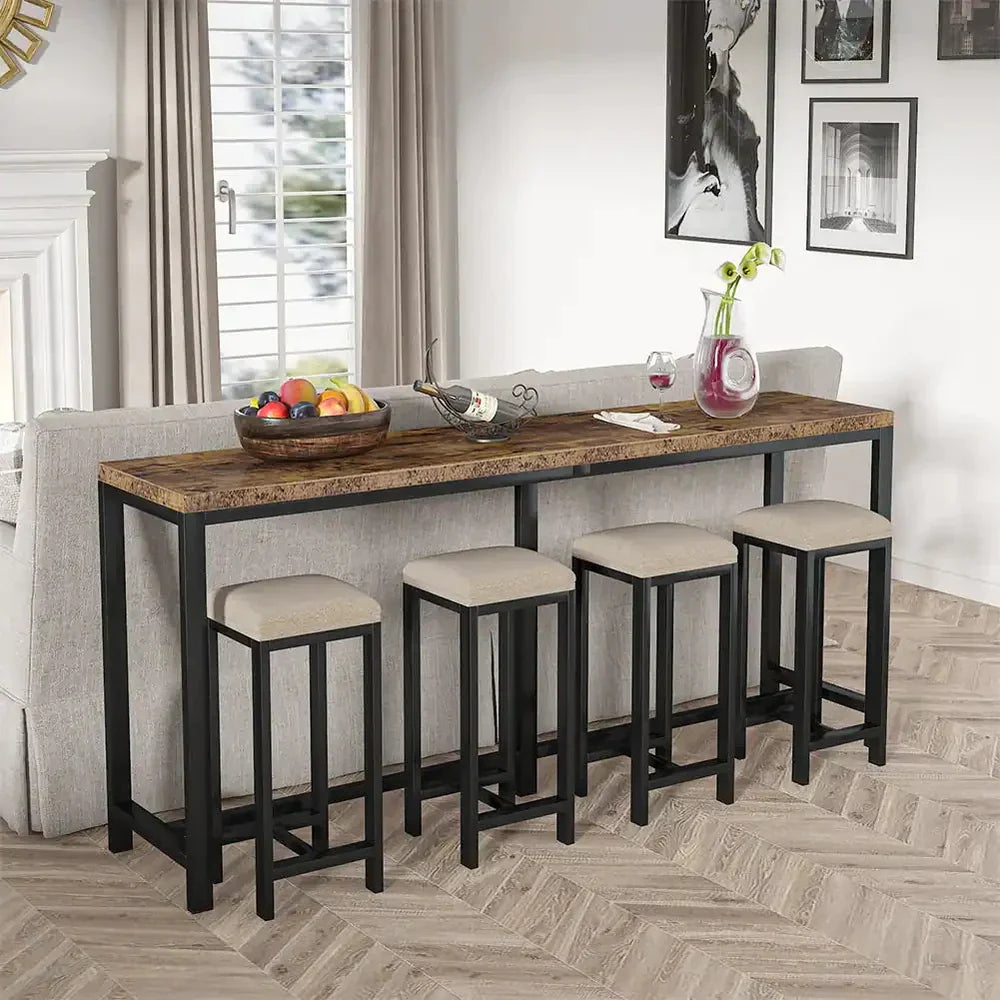 Modern Extra Long Narrow Console Sofa Table