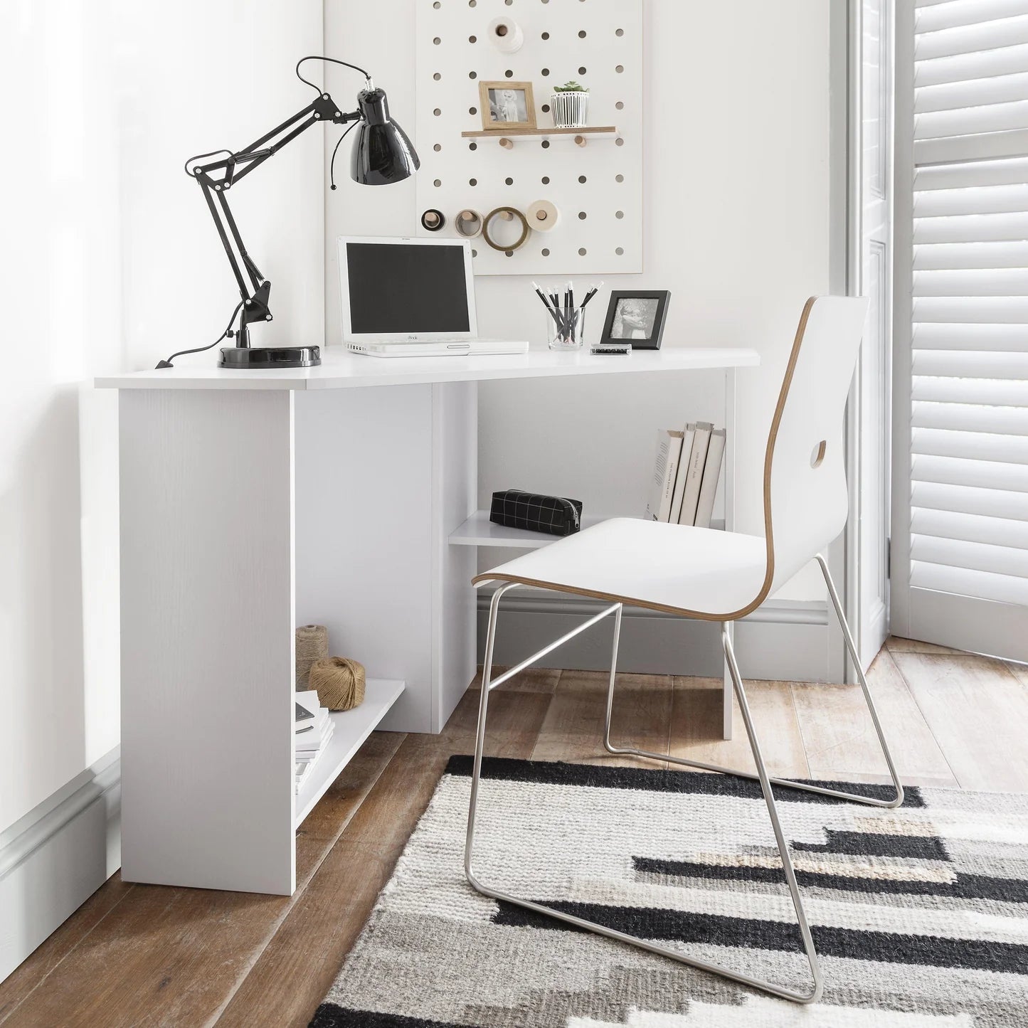 Corner Desk - White