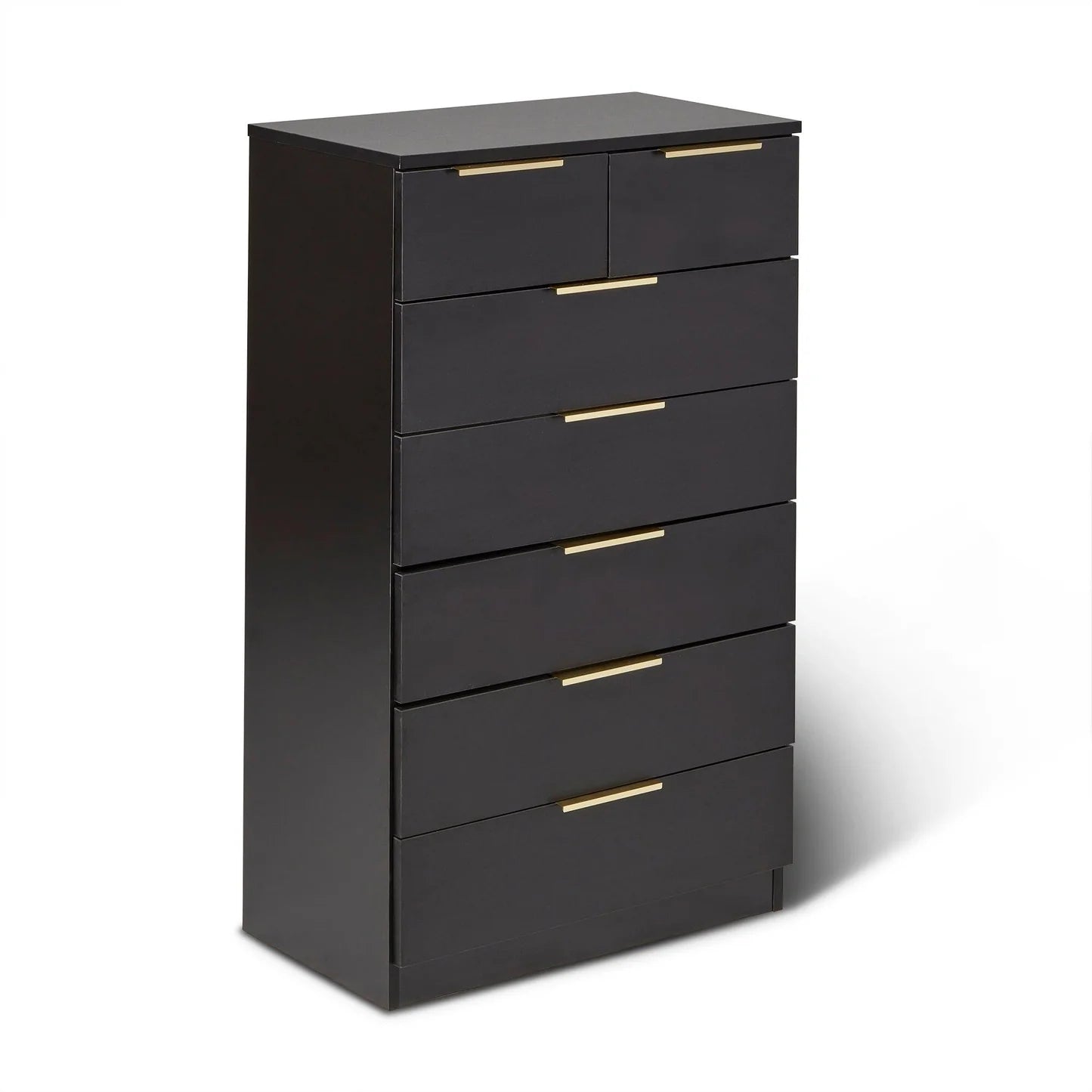 Tall 7 Drawer Chest of Drawers - Black