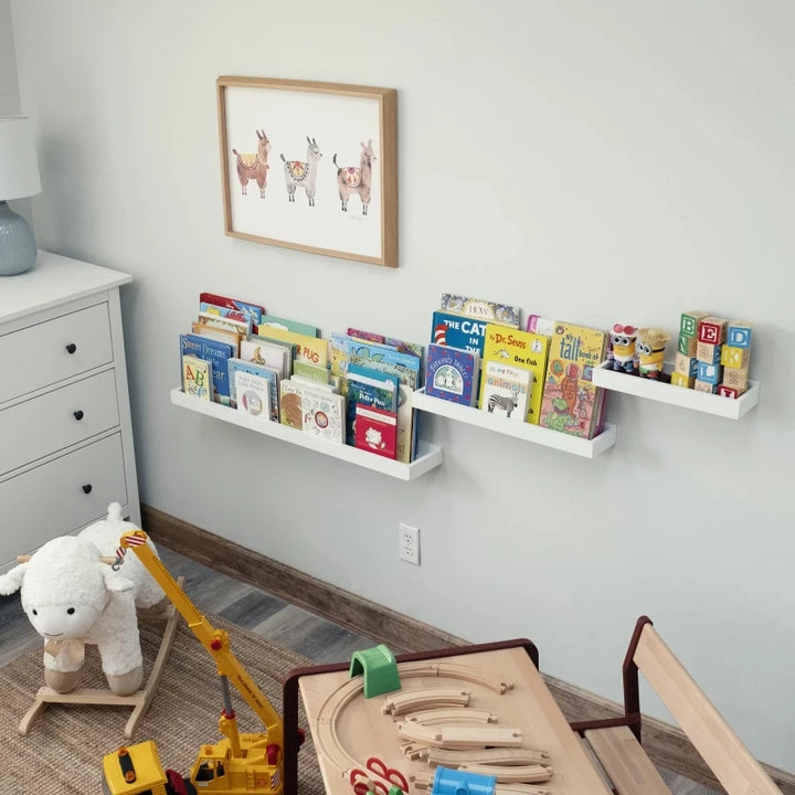 RICARDO – White Kids Wall Shelves Set of Three