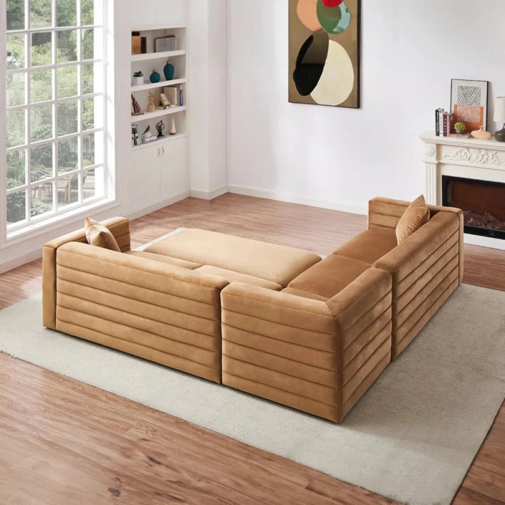 NUTTURA – Peanut Brown L shape Sofa