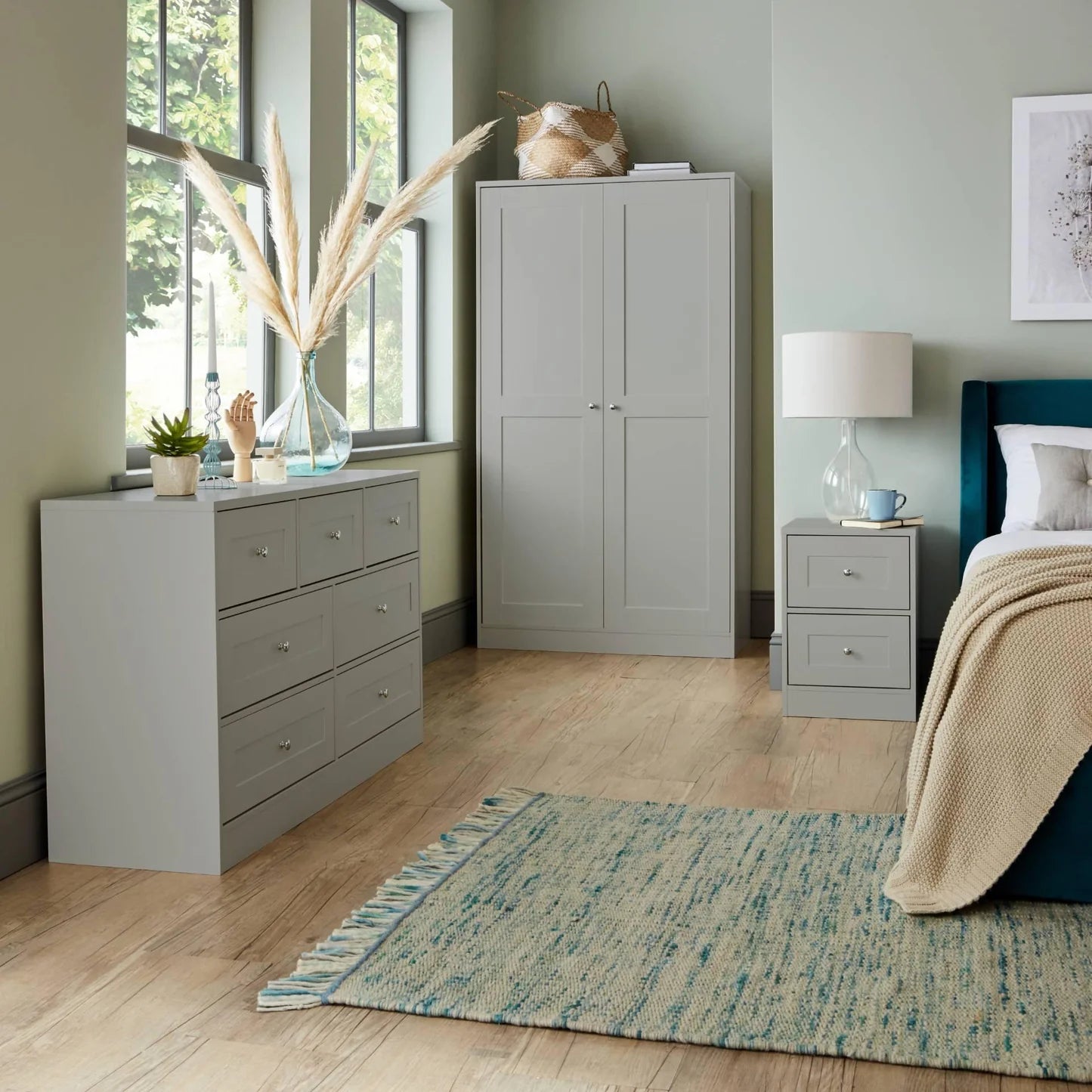 7 Drawer Chest of Drawers - Grey