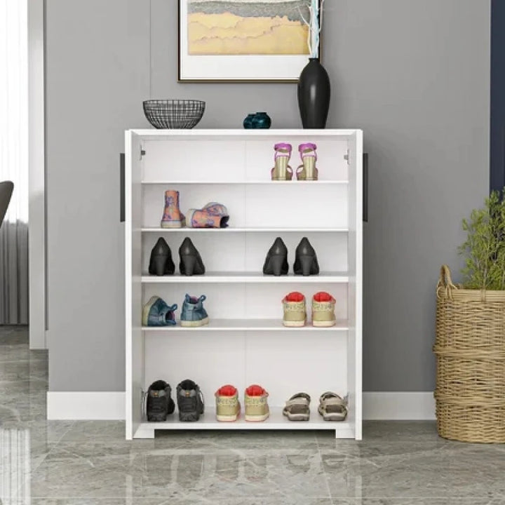 OMI – White Dual Door Shoe Cabinet