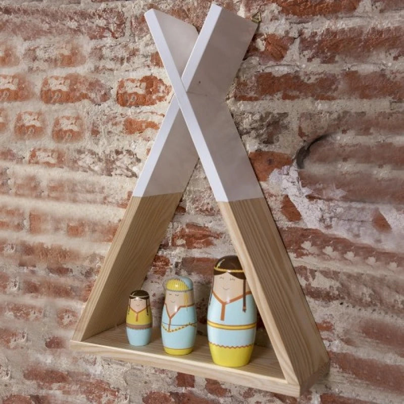 TEAK – Triangular Kids Wall Shelf