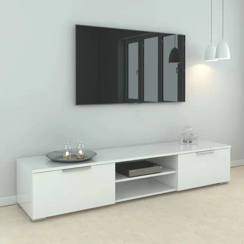 SWAADI – White Led Entertainment TV Stand