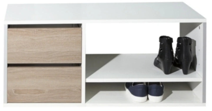 AEON – Two Drawer Two Shelf Shoe Rack