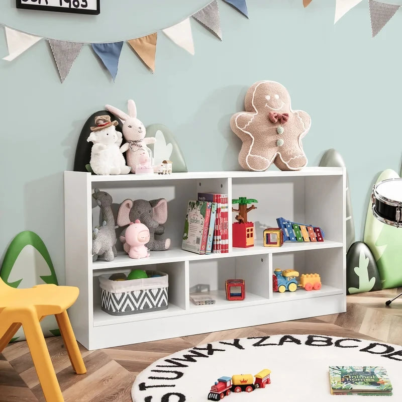 BOOKMAN – White Multiple Compartments Kids Bookshelf