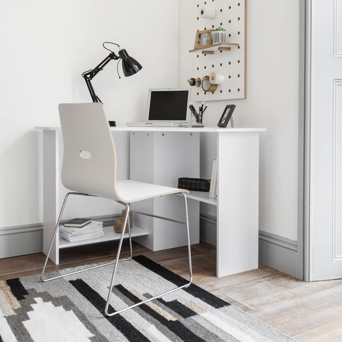 Corner Desk - White