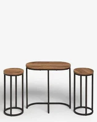 Round Nesting Living Lounge Bedroom Side Tables (Set of 3)
