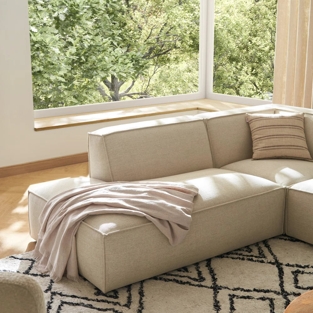 CREZIA – Contemporary Style L-Shape Sectional Sofa
