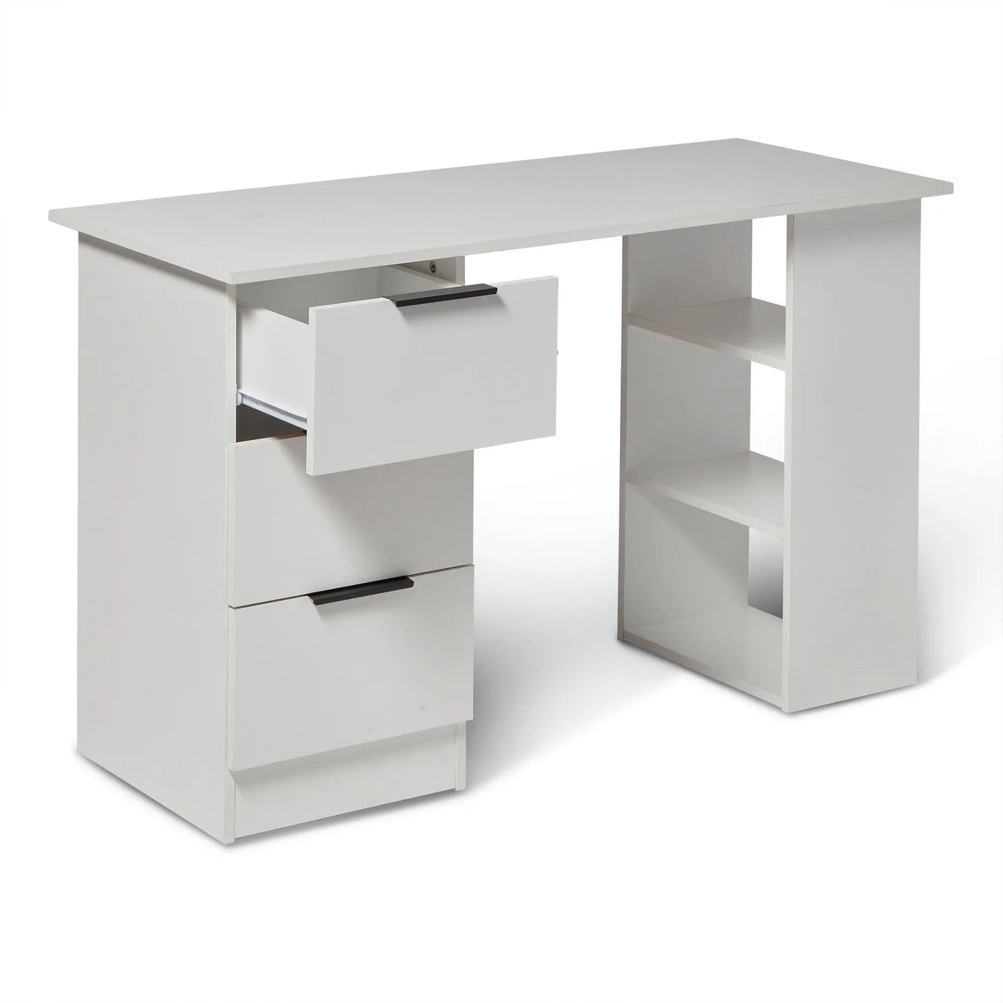 3 Drawer Desk - White