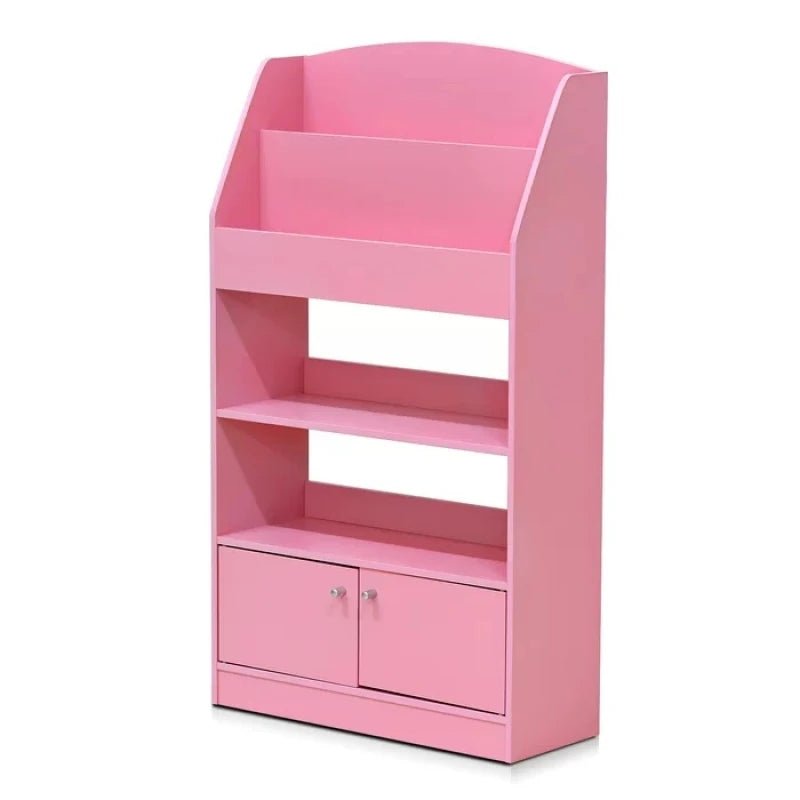 KURDISH – Pink Kids Bookshelf with Lower Cabinet