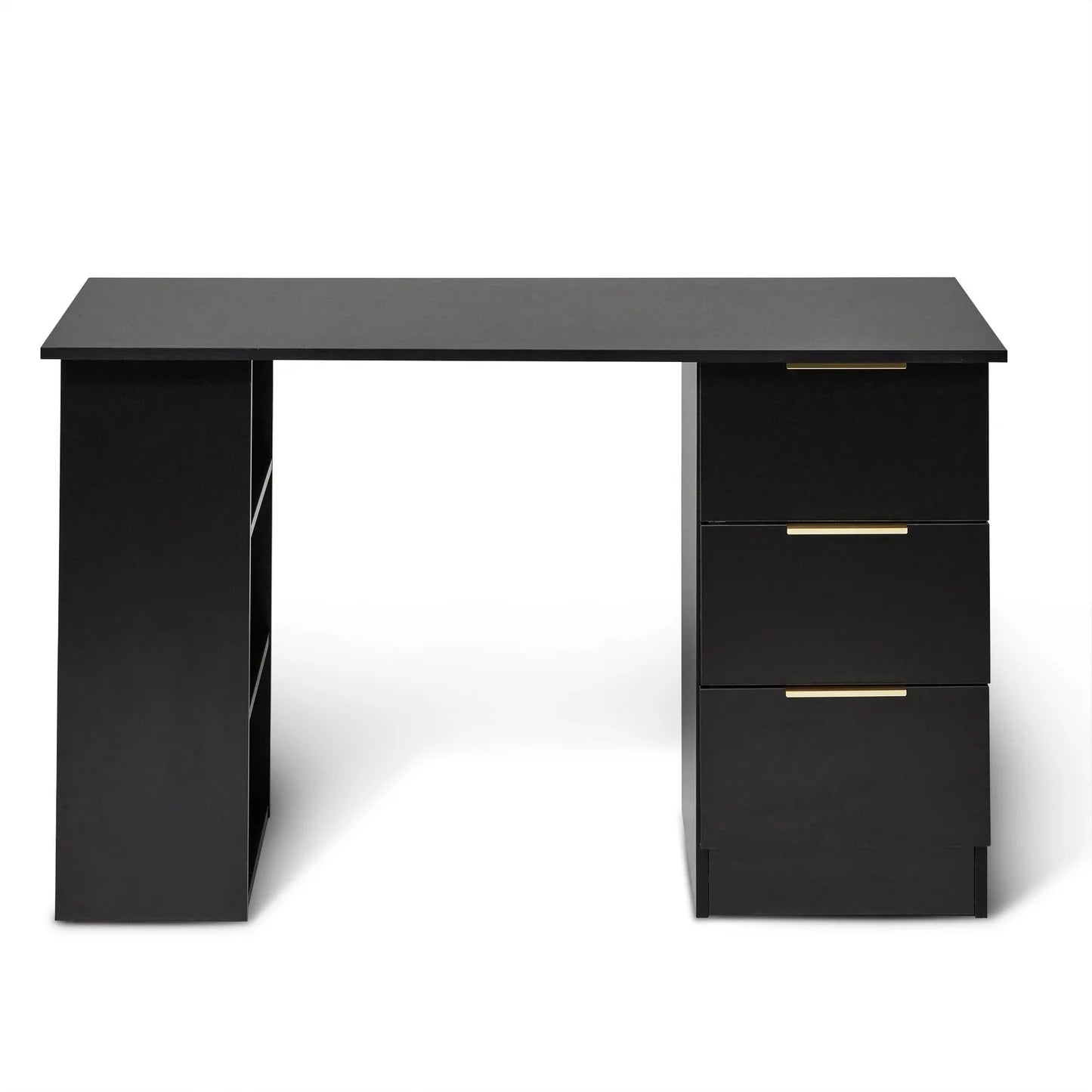 3 Drawer Desk - Black