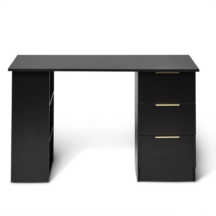 3 Drawer Desk - Black