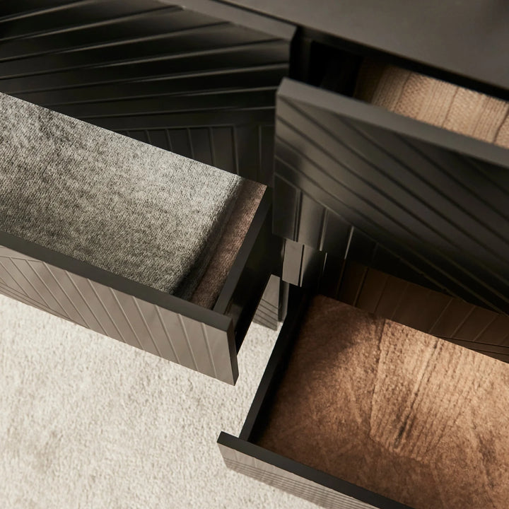 6 Drawers Chest of Drawers - Black