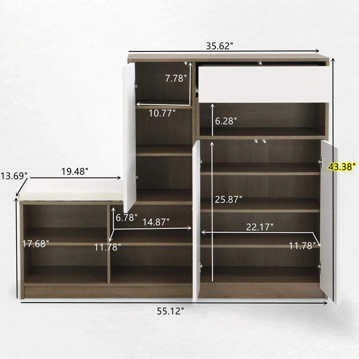 PERCH – Geometric Style Shoe Storage Cabinet