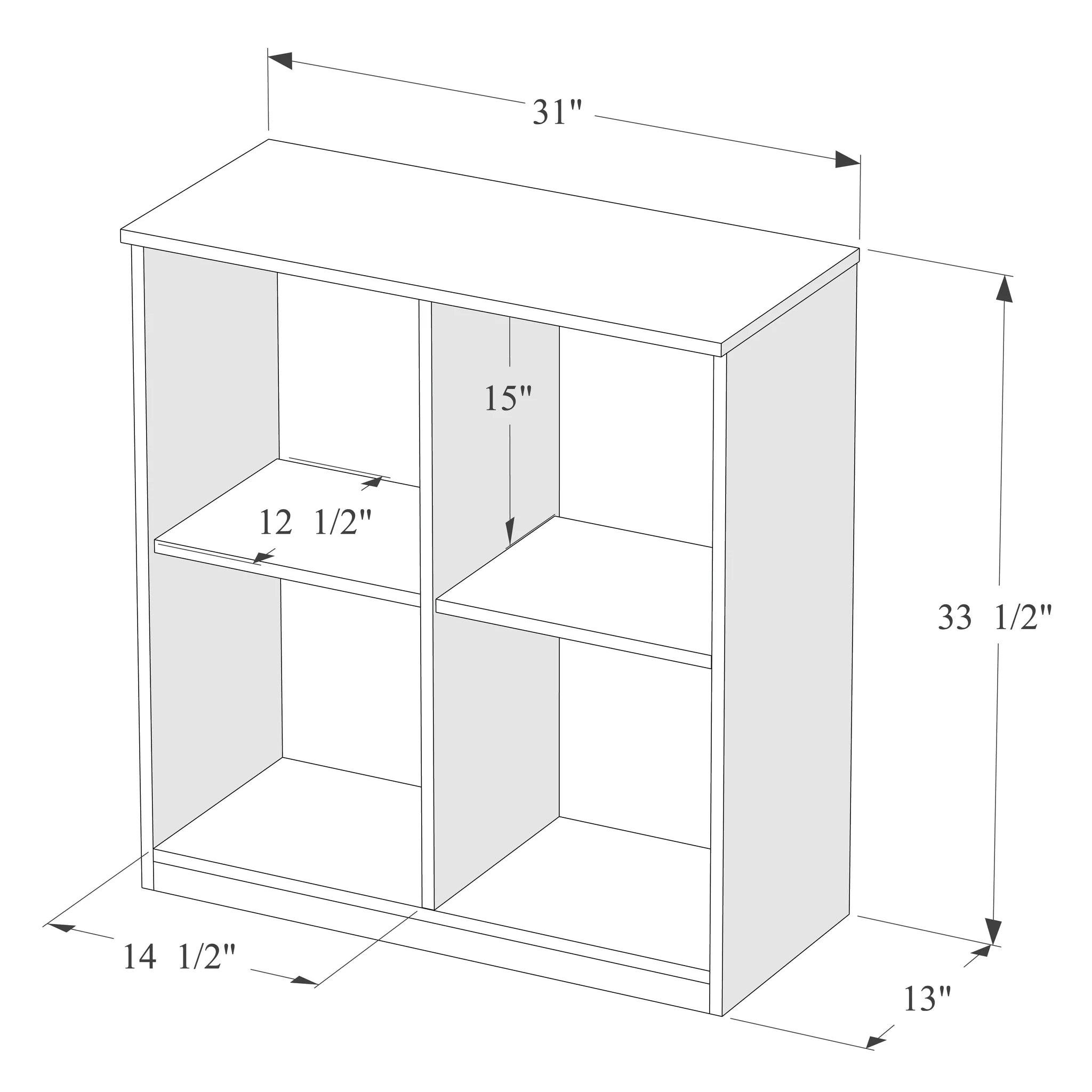 Small Storage Cabinet in Black