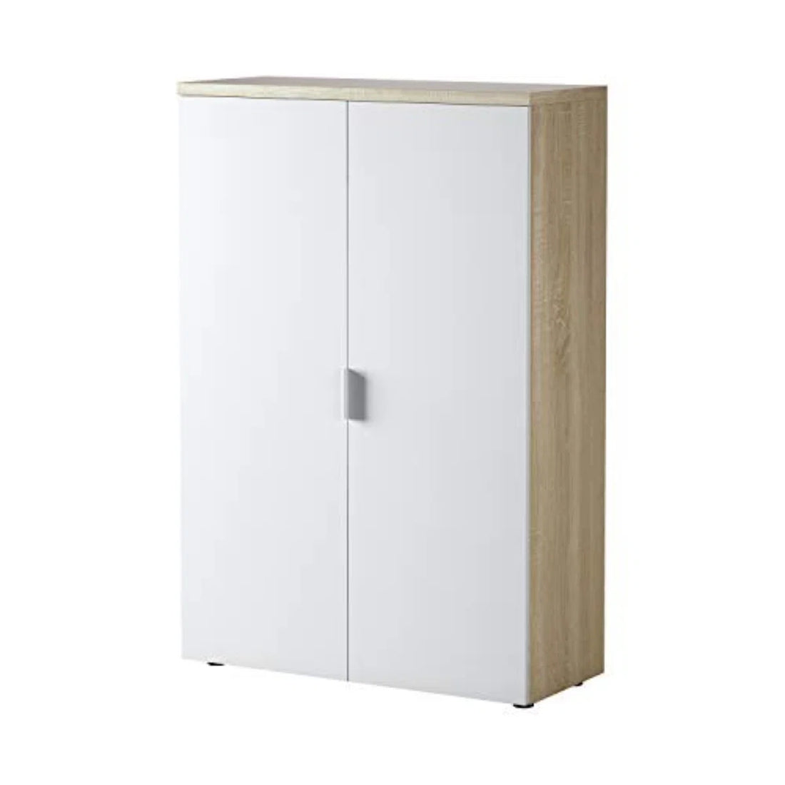 FLORID – White & Oak Compact Storage Cabinet