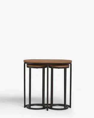 Round Nesting Living Lounge Bedroom Side Tables (Set of 3)