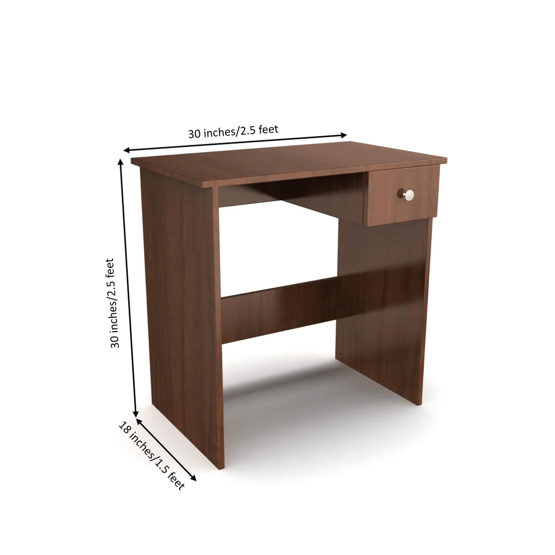 The Teller Study Table - Brazilian Walnut